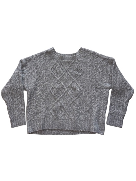 Lucky Brand Sweaters - Lucky Brand Gray Cable Crewneck Sweater